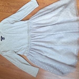 GAP Gray Casual Bishop Sleeve Sweater Dress